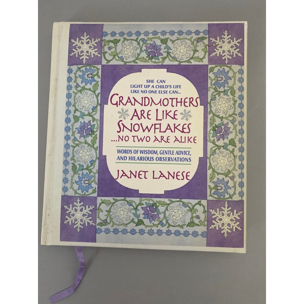 Grandmothers Are Like Snowflakes No Two Are Alike Janet Lanese Book‎ Gift Wisdom